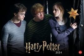 Harry Potter Broschur XL 2024. Wandkalender mit fesselnden Filmszenen aus den Harry Potter-Filmen. Broschürenkalender 2024 mit Poster zum Heraustrennen