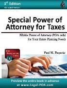 Special Power of Attorney for Taxes: Fillable Power of Attorney (POA Only) For Your Estate Planning Needs