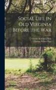 Social Life in Old Virginia Before the War