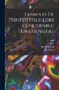 Examples Of Printed Folk-lore Concerning Lincolnshire, Volume 5