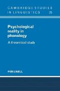Psychological Reality in Phonology