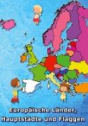 Europäische Länder, Hauptstädte und Flaggen malen und lernen