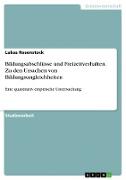 Bildungsabschlüsse und Freizeitverhalten. Zu den Ursachen von Bildungsungleichheiten