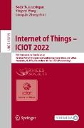 Internet of Things ¿ ICIOT 2022
