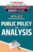 MPA-015 Public Policy and Analysis