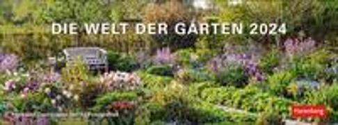 Die Welt der Gärten Premium-Tischplaner 2024. Tischkalender mit 53 faszinierenden Fotos von Gärten auf der ganzen Welt. Dekorativer Tischkalender