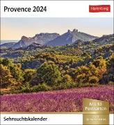 Provence Sehnsuchtskalender 2024. Foto-Kalender zum Aufstellen, mit 53 Postkarten zum Sammeln und verschicken. Dekorativer Tischkalender 2024. Auch zum Aufhängen