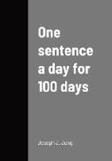 One sentence a day for 100 days