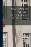 Text-book of Forensic Medicine and Toxicology