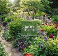 Gartenträume Kalender 2024. Wandkalender mit 12 Fotos romantischer Gärten. Farbenprächtiger Bildkalender für die Wand. Quadratischer Fotokalender