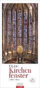 Kirchenfenster Kalender 2024. Kunstschätze aus europäischen Kathedralen in einem großen Wandkalender. Fotokalender im Großformat zeigt die Fenster in allen Details