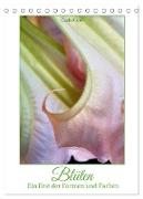 Blüten - Ein Fest der Formen und Farben (Tischkalender 2024 DIN A5 hoch), CALVENDO Monatskalender