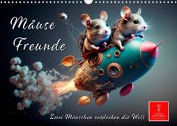 Mäuse Freunde (Wandkalender 2024 DIN A3 quer), CALVENDO Monatskalender