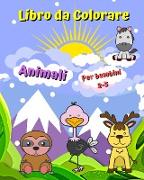 Libro da Colorare Animali per bambini 2-5