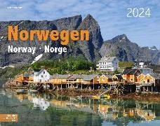 Norwegen 2024 Großformat-Kalender 58 x 45,5 cm