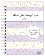 Familienplaner-Buch Pattern 2024 17,5x23,1