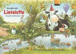 Die Kuh Lieselotte 2024 ‒ Erfunden und illustriert von Alexander Steffensmeier ‒ Wandkalender für Kinder ‒ Format 42 x 29,7 cm