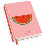 Melone 2024 ‒ Doodle Art Taschenkalender ‒ Terminplaner mit Wochenkalendarium ‒ Format 11,3 x 16,3 cm
