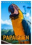 Papageien - exotische Schönheiten (Tischkalender 2024 DIN A5 hoch), CALVENDO Monatskalender