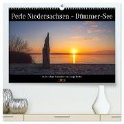 Perle Niedersachsen - Dümmer-See (hochwertiger Premium Wandkalender 2024 DIN A2 quer), Kunstdruck in Hochglanz