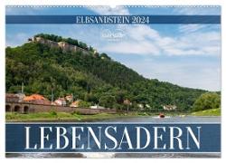 Lebensadern - Elbsandstein (Wandkalender 2024 DIN A2 quer), CALVENDO Monatskalender