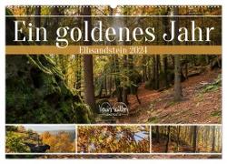 Ein goldenes Jahr - Elbsandstein (Wandkalender 2024 DIN A2 quer), CALVENDO Monatskalender