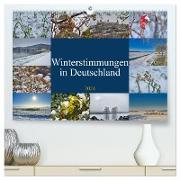 Winterstimmungen in Deutschland (hochwertiger Premium Wandkalender 2024 DIN A2 quer), Kunstdruck in Hochglanz