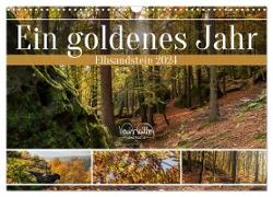 Ein goldenes Jahr - Elbsandstein (Wandkalender 2024 DIN A3 quer), CALVENDO Monatskalender