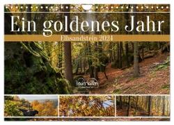 Ein goldenes Jahr - Elbsandstein (Wandkalender 2024 DIN A4 quer), CALVENDO Monatskalender