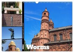 Worms-Nibelungenstadt am Rhein (Wandkalender 2024 DIN A3 quer), CALVENDO Monatskalender