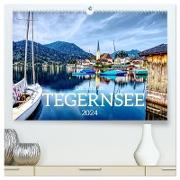 Das Jahr am Tegernsee (hochwertiger Premium Wandkalender 2024 DIN A2 quer), Kunstdruck in Hochglanz