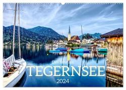 Das Jahr am Tegernsee (Wandkalender 2024 DIN A2 quer)