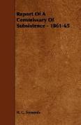 Report of a Commissary of Subsistence - 1861-65