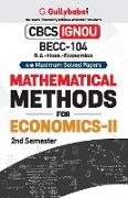 BECC-104 Mathematical Methods in Economics - II