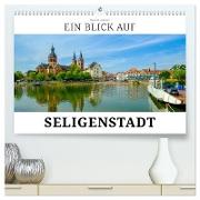 Ein Blick auf Seligenstadt (hochwertiger Premium Wandkalender 2024 DIN A2 quer), Kunstdruck in Hochglanz