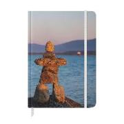 Stone Paper Inukshuk Lined Notebook