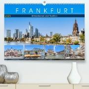 Frankfurt - Wolkenkratzer und Tradition (Premium, hochwertiger DIN A2 Wandkalender 2023, Kunstdruck in Hochglanz)