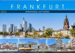 Frankfurt - Wolkenkratzer und Tradition (Wandkalender 2023 DIN A2 quer)