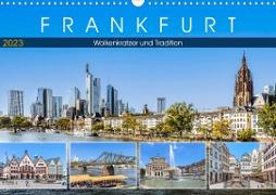 Frankfurt - Wolkenkratzer und Tradition (Wandkalender 2023 DIN A3 quer)