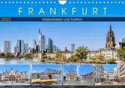 Frankfurt - Wolkenkratzer und Tradition (Wandkalender 2023 DIN A4 quer)
