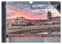 Magdeburg - Ottostadt (Wandkalender 2024 DIN A4 quer), CALVENDO Monatskalender