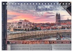 Magdeburg - Ottostadt (Tischkalender 2024 DIN A5 quer), CALVENDO Monatskalender