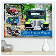 Willys Station Wagon - Ein Taxi mit Kultstatus in Kuba (hochwertiger Premium Wandkalender 2024 DIN A2 quer), Kunstdruck in Hochglanz