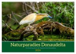 Naturparadies Donaudelta (Wandkalender 2024 DIN A2 quer), CALVENDO Monatskalender