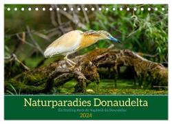 Naturparadies Donaudelta (Tischkalender 2024 DIN A5 quer), CALVENDO Monatskalender