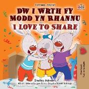 I Love to Share (Welsh English Bilingual Children's Book)