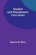 Studien und Plaudereien. First Series