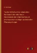 Taschenwörterbuch der botanischen Kunstausdrücke nebst kurzer Charakteristik der einheimischen und pharmazeutisch wichtigen ausländischen Pflanzengattungen