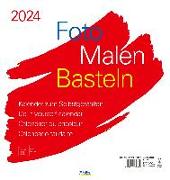 Foto-Malen-Basteln Bastelkalender weiß groß 2024