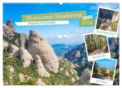 Montserrat Wanderung (Wandkalender 2024 DIN A2 quer), CALVENDO Monatskalender